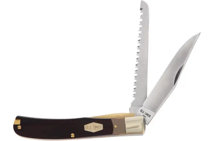Schrade OT Buzz Saw Trapper Stainless Steel Folding Knife 1191225